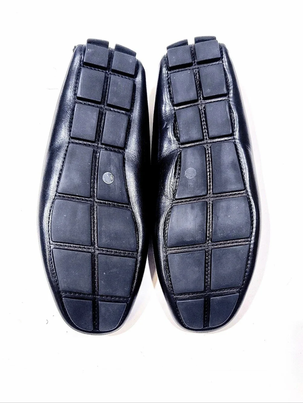 Vince Camuto Esmail Driving Moc Penny Loafers Mens 9.5 M Black Leather Shoes